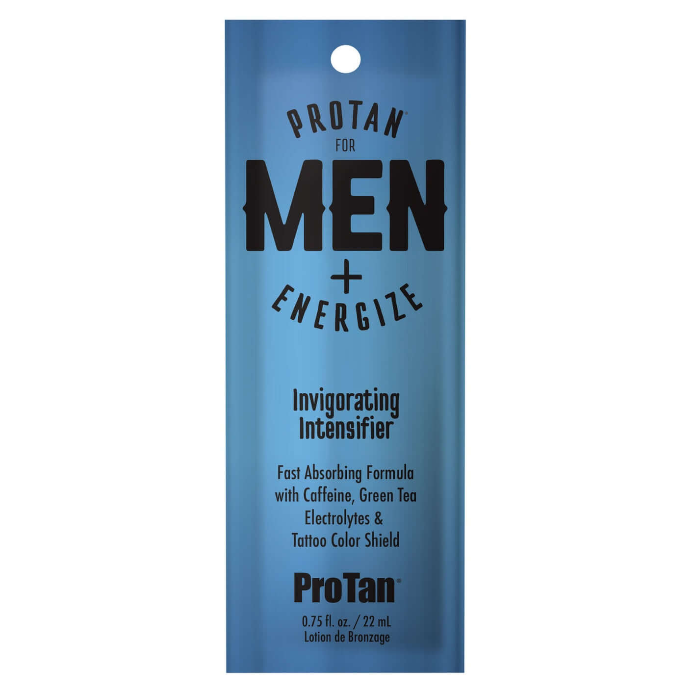 Pro Tan Men Energize solarium tanning accelerator 22ml with caffeine and green tea