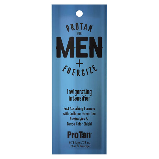 Pro Tan Men Energize solarium tanning accelerator 22ml with caffeine and green tea
