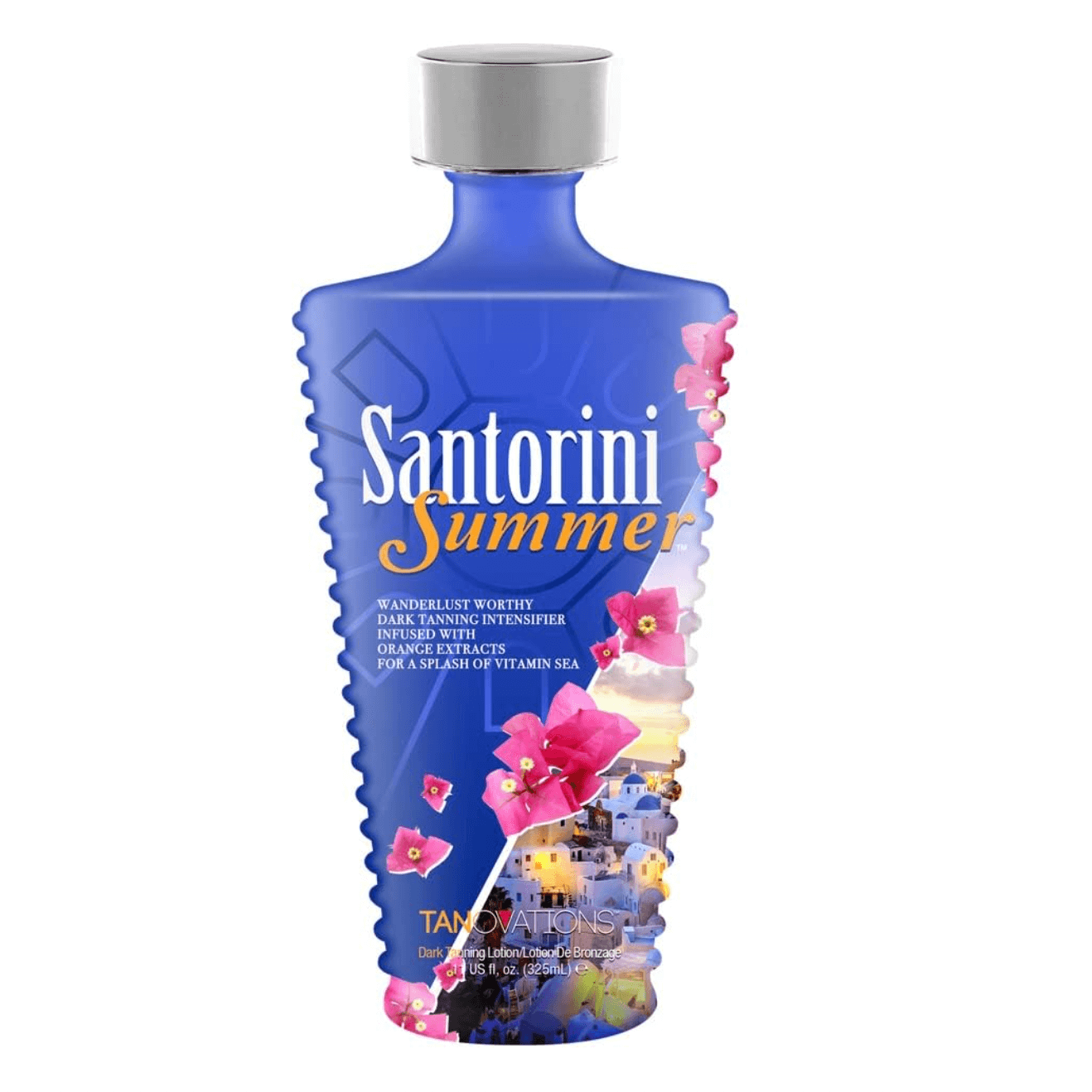 Santorini Summer Wanderlust Worthy Dark Tan Intensifier, Orange Extracts, Skin Softening, 325 ml