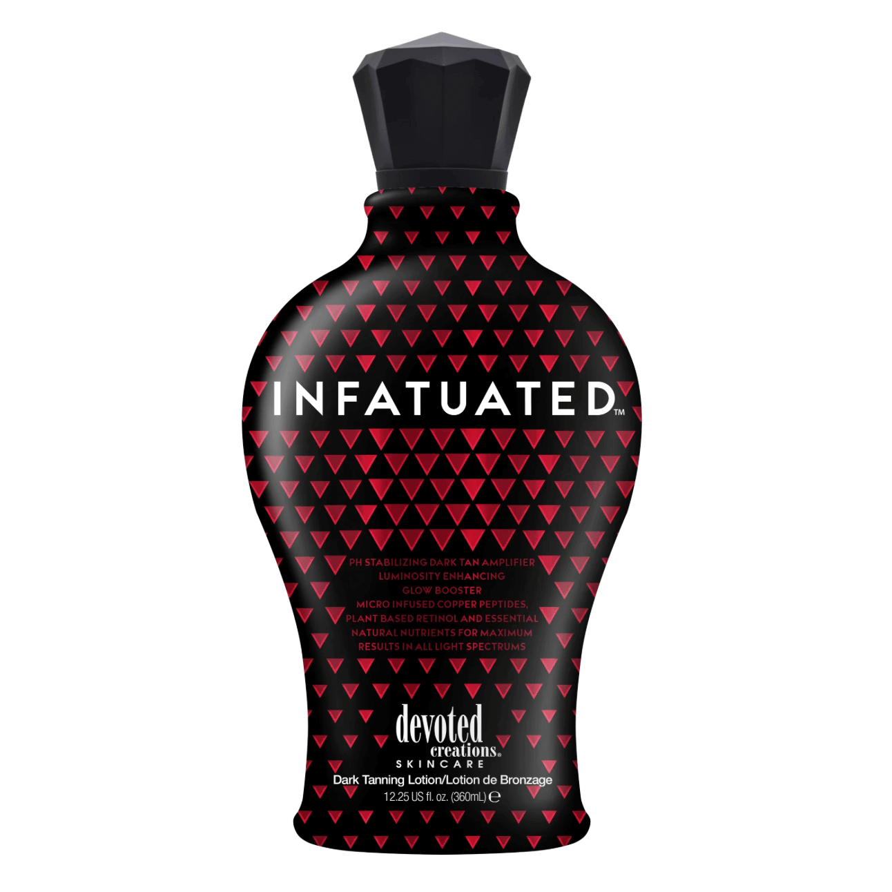 Solarium accelerator Devoted Creations Infatuated, PH Stabilizing Dark Tan Amplifier suitable for red light lamps, 360 ml