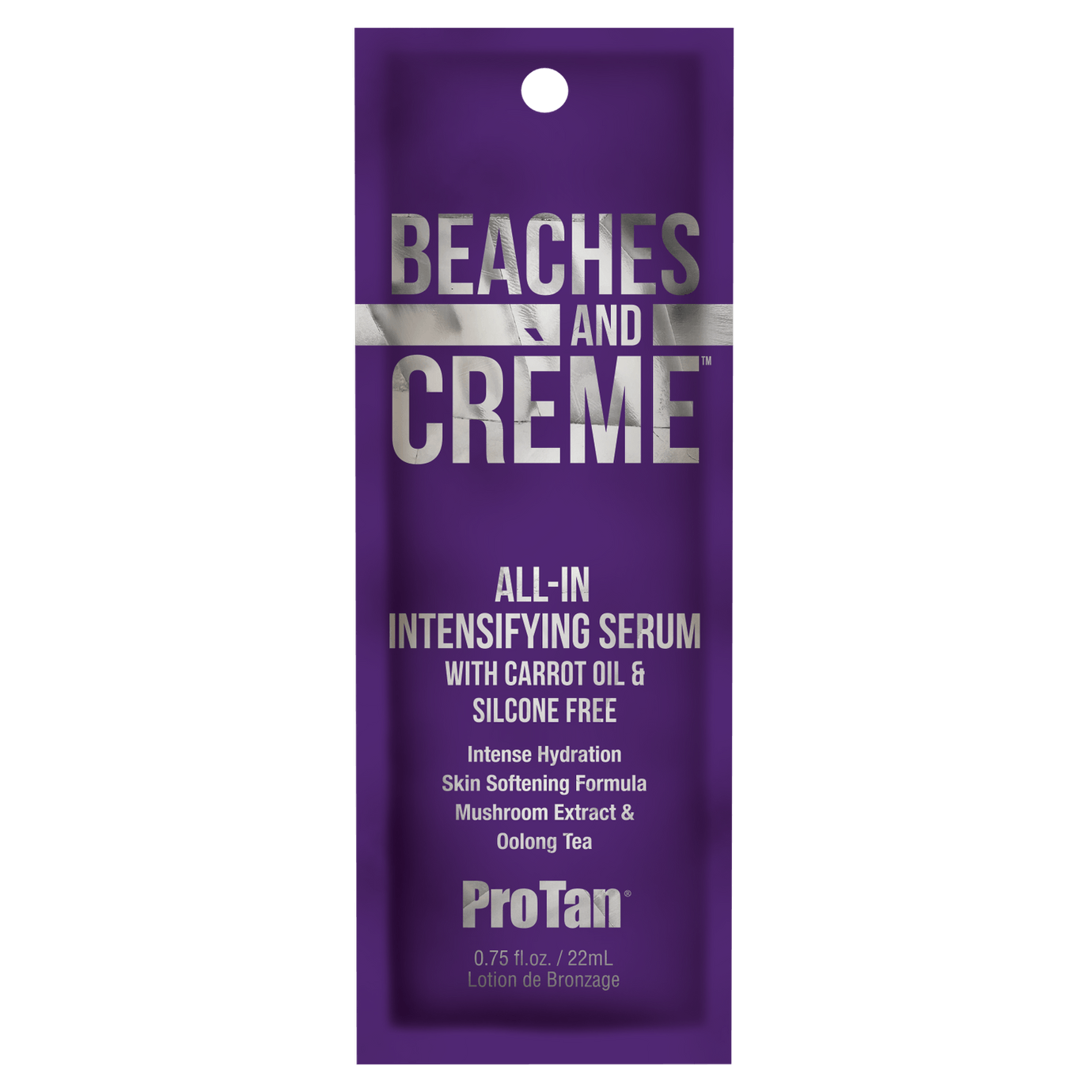 Pro Tan Solarium Accelerator Pro Tan Beaches & Crème sachet with carrot oil and mushroom extract