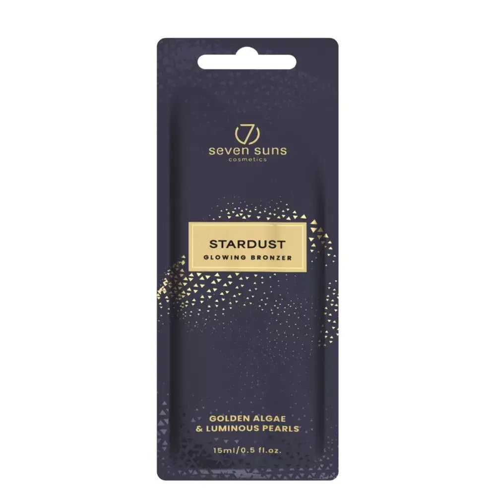 Solarium cream 7suns Stardust Instant Glowing Bronzer with golden particles, 15 ml