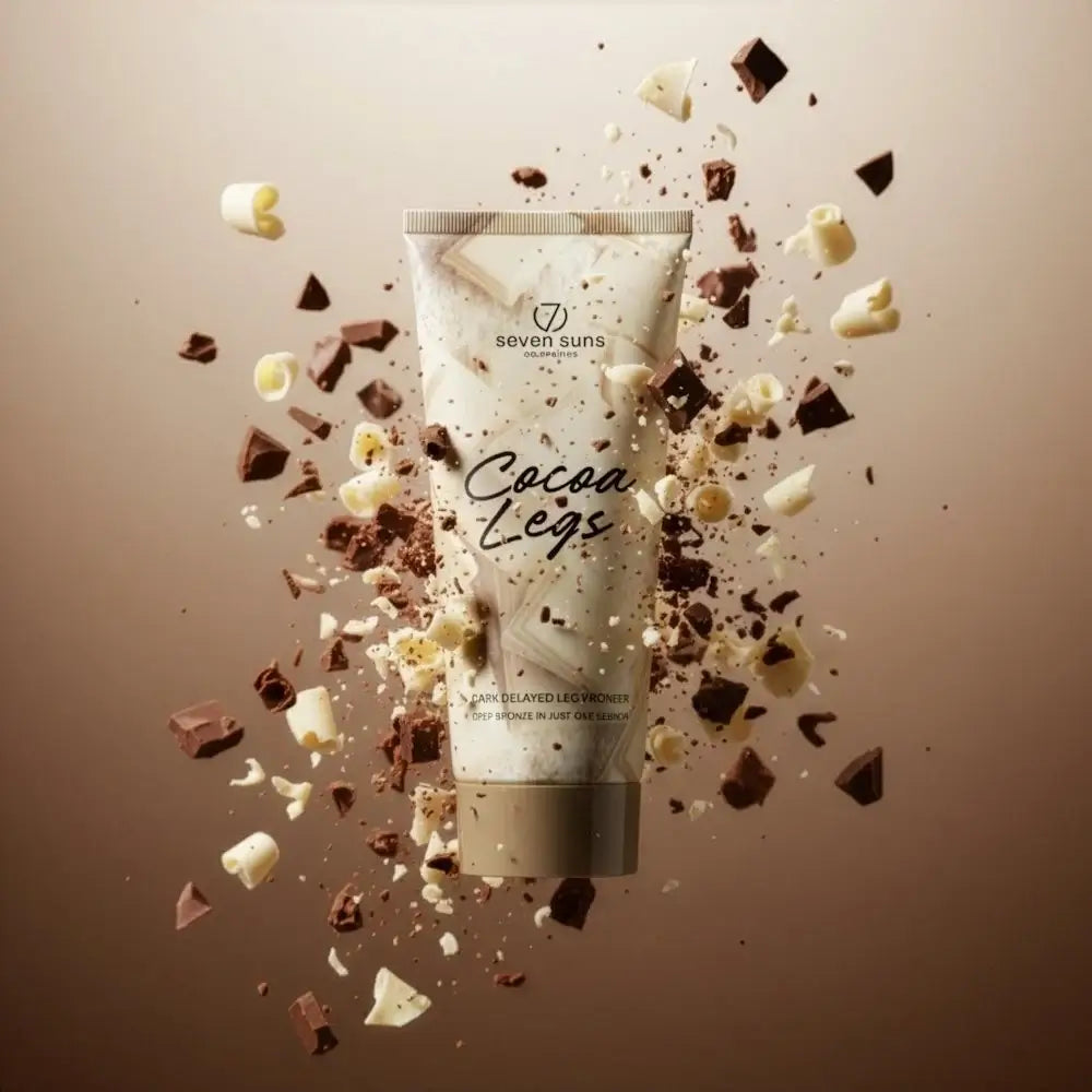 Solarium cream for legs 7suns Cocoa Legs, Dark Delayed Bronzer, 200 ml