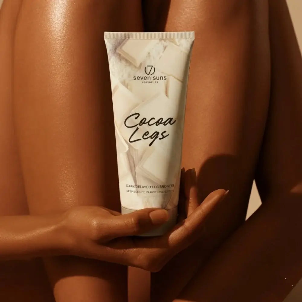 Solarium cream for legs 7suns Cocoa Legs, Dark Delayed Bronzer, 200 ml