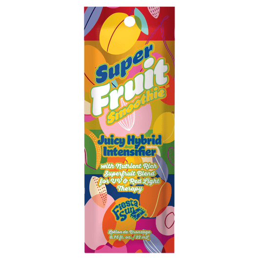 Fiesta Sun Super Fruit Smoothie tanning sachet for UV and red light therapy