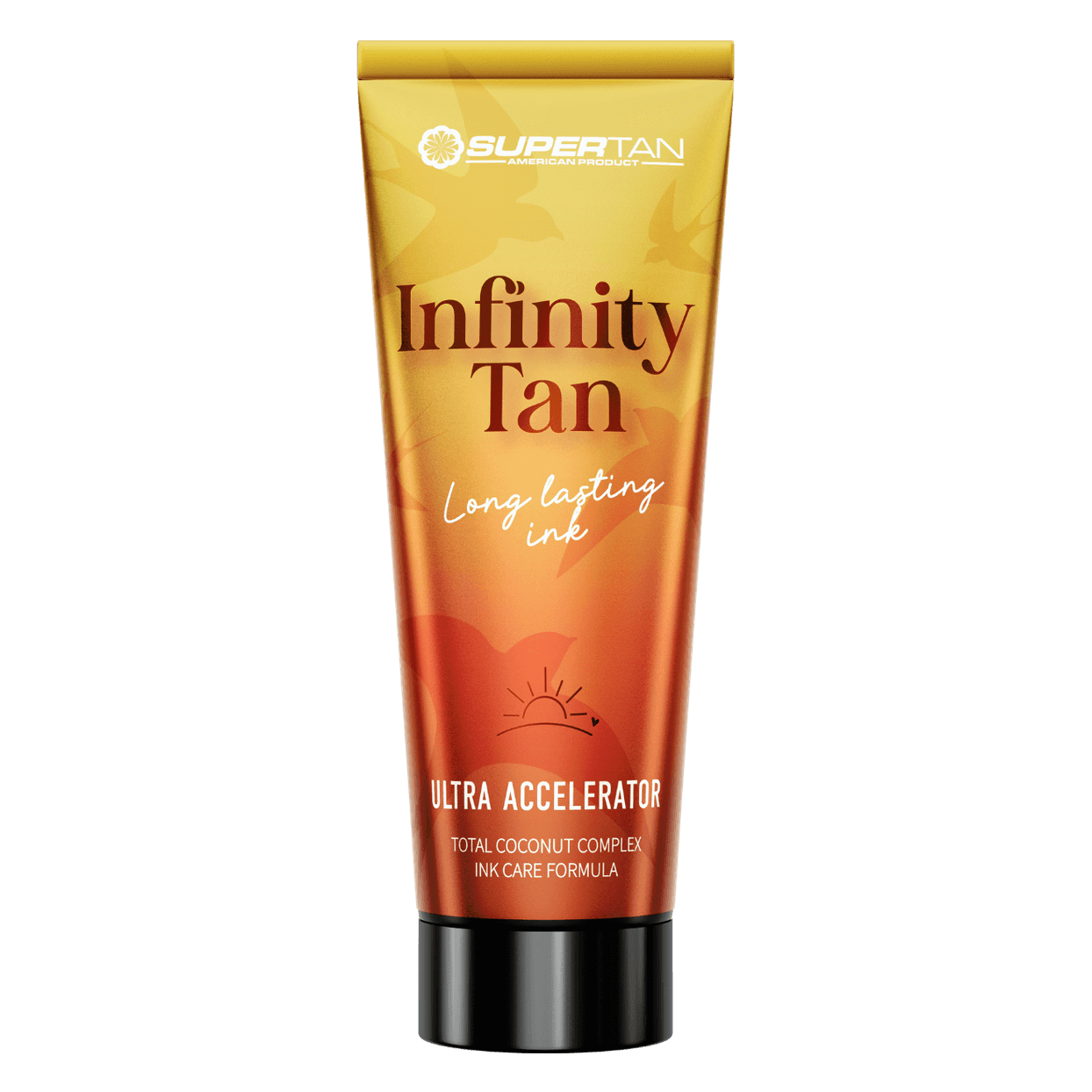 Solarium lotion Supertan Infinity Tan Ultra Accelerator for natural tan, tattoo-care effect, 200 ml