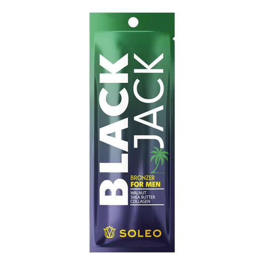 Soleo Basic Black Jack strong bronzer for solarium for men for deep tan, 15 ml