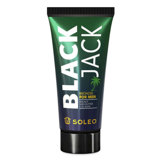 Soleo Basic Black Jack strong bronzer for solarium for men for deep tan, 150 ml