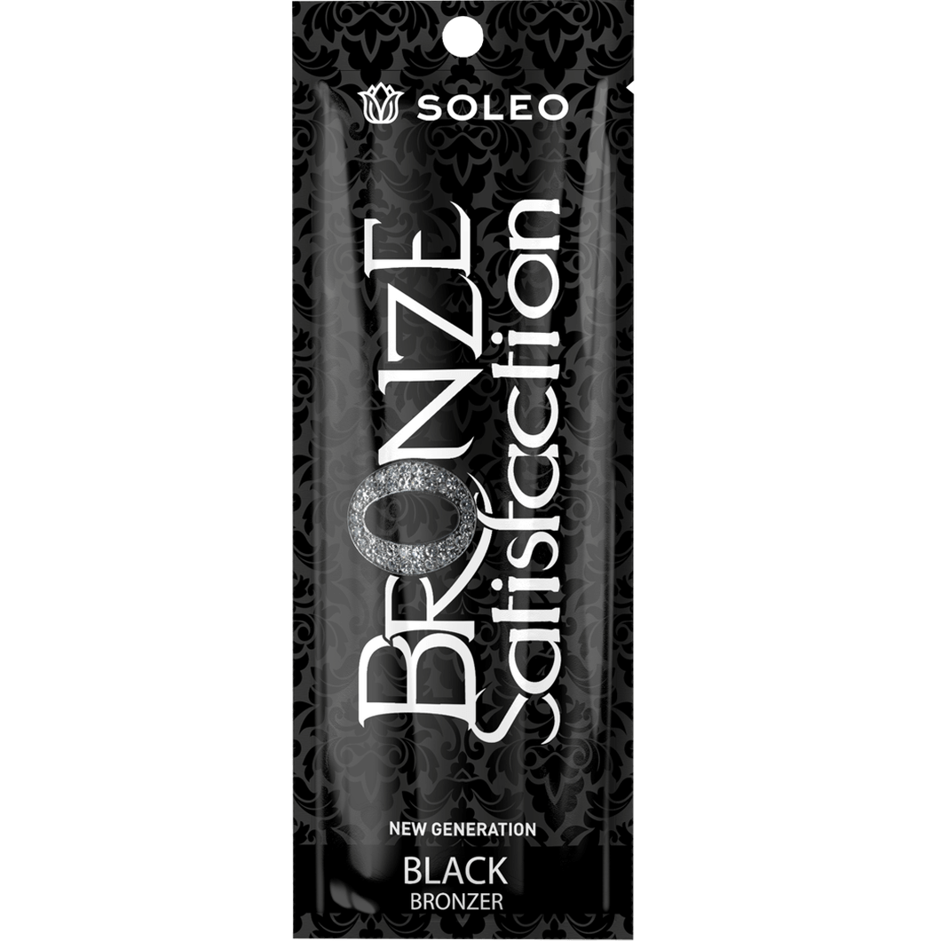 Soleo Black Bronzer Satisfaction strong bronzer for solarium with macadamia, 15 ml