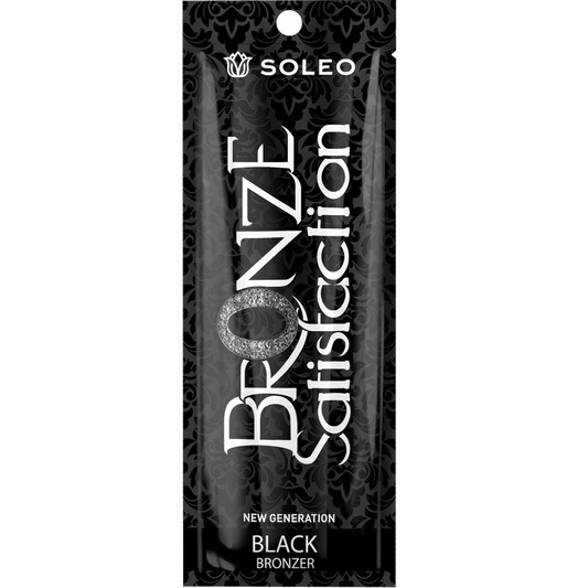 Soleo Black Bronzer Satisfaction strong bronzer for solarium with macadamia, 15 ml