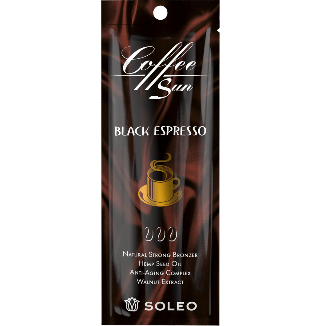 Soleo Coffee Sun strong bronzer lotion for solarium with walnut extract, 15 ml