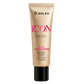 Gold Soleo Icon Face Accelerator tube on white background, anti-aging formula with hemp oil and peptides