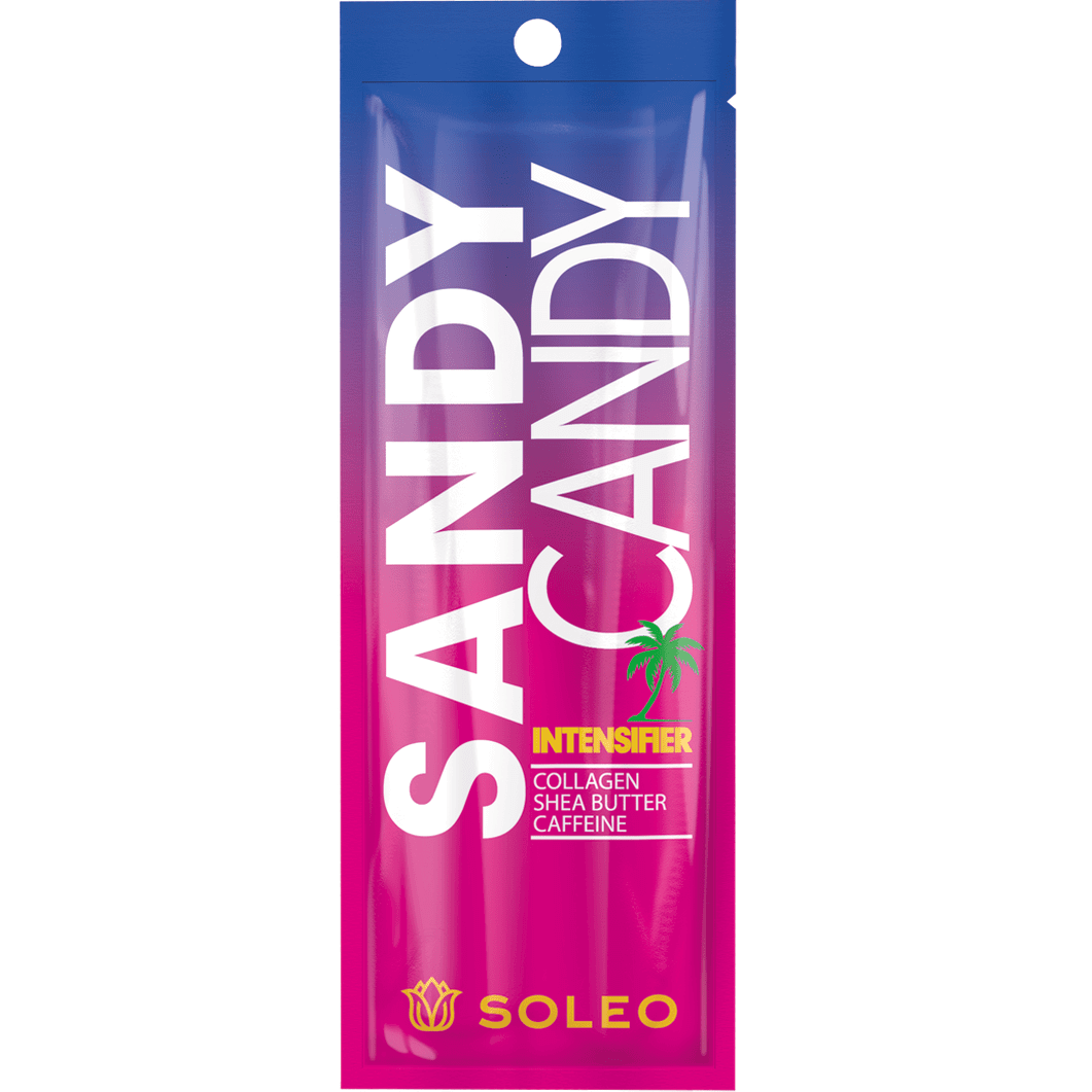 Soleo Sandy Candy tanning intensifier with rejuvenating collagen and shea butter, 15 ml