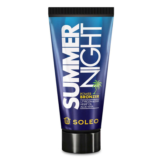 Soleo Summer Night strong bronzer for solarium with hemp oil and tyrosine, 150 ml