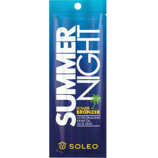 Soleo Summer Night strong tanning bronzer for solarium with hemp oil and tyrosine, 15 ml