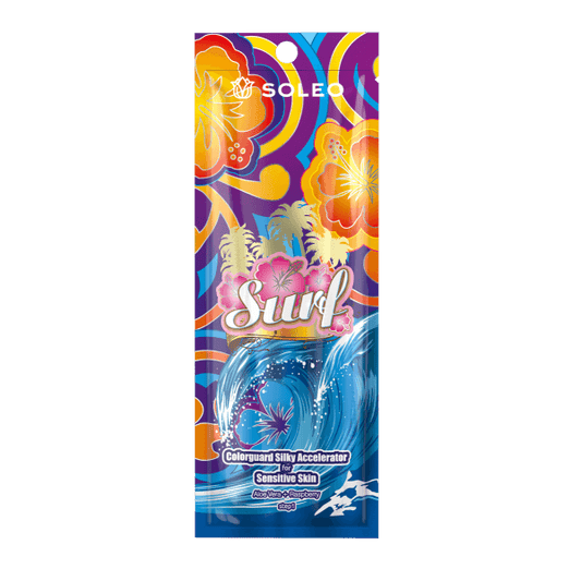 Soleo Surf accelerator for solarium with raspberry extract, 15 ml