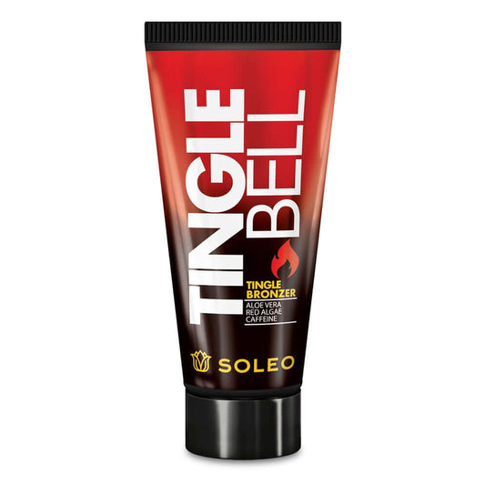 Soleo Tingle Bell Strong Bronzer for solarium with tingle effect for fast dark tan, 150 ml