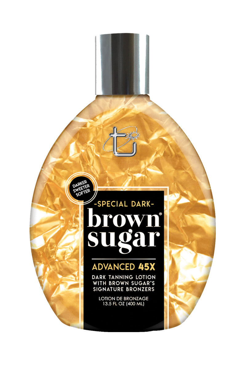 Tan Inc Special Dark Brown Sugar Tanning Lotion 45X with Light Bronzers and Skin Firming Effect. 400 ml