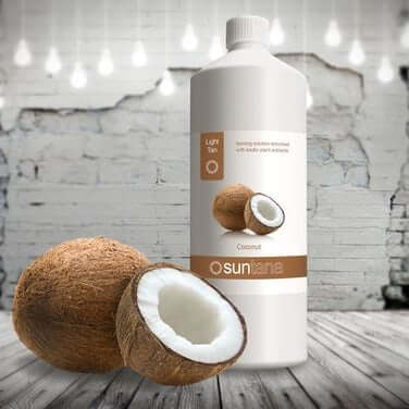 Spray tan lotion Suntana Coconut Light for spray tan equipment, 1000 ml