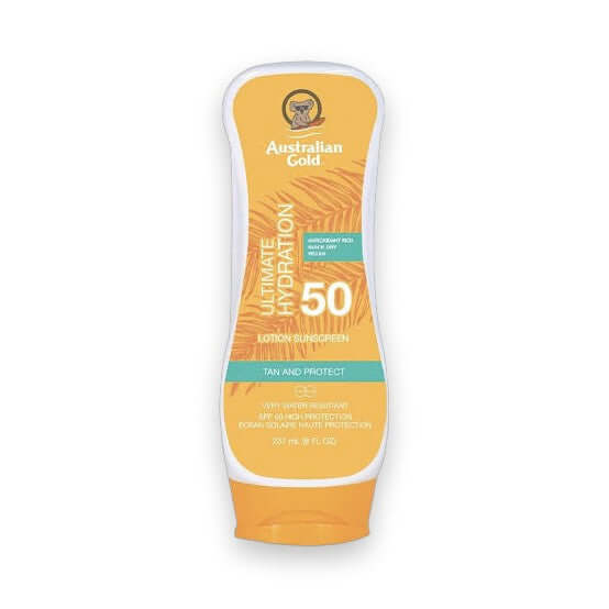 Australian Gold SPF 50 Lotion Ultimate Hydration sunscreen bottle