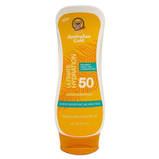 Australian Gold SPF 50 Lotion Sunscreen with Aloe Vera and Vitamin E, 237ml
