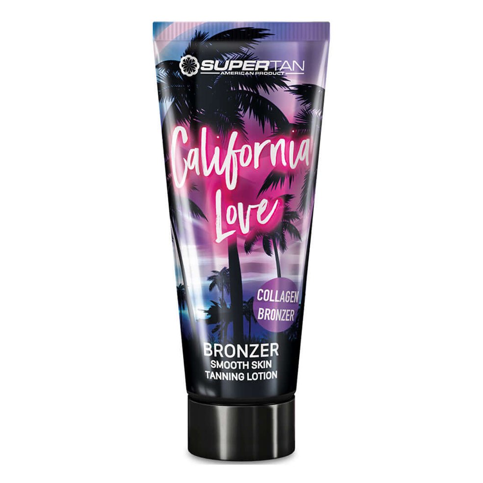 Supertan California Love bronzer for solarium with collagen, shea butter for skin hydration and deep tan 200 ml