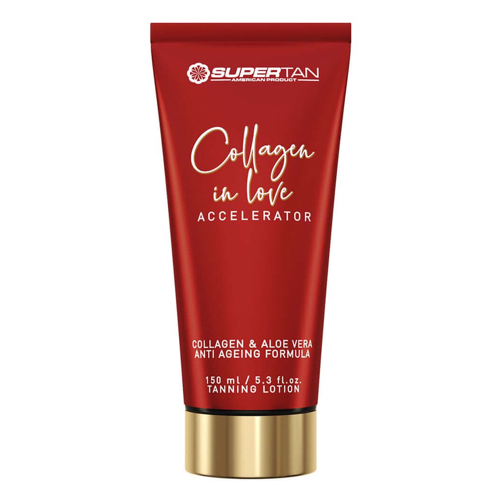 Supertan Collagen in Love collagen aloe vera accelerator for solarium, rejuvenating effect 150 ml