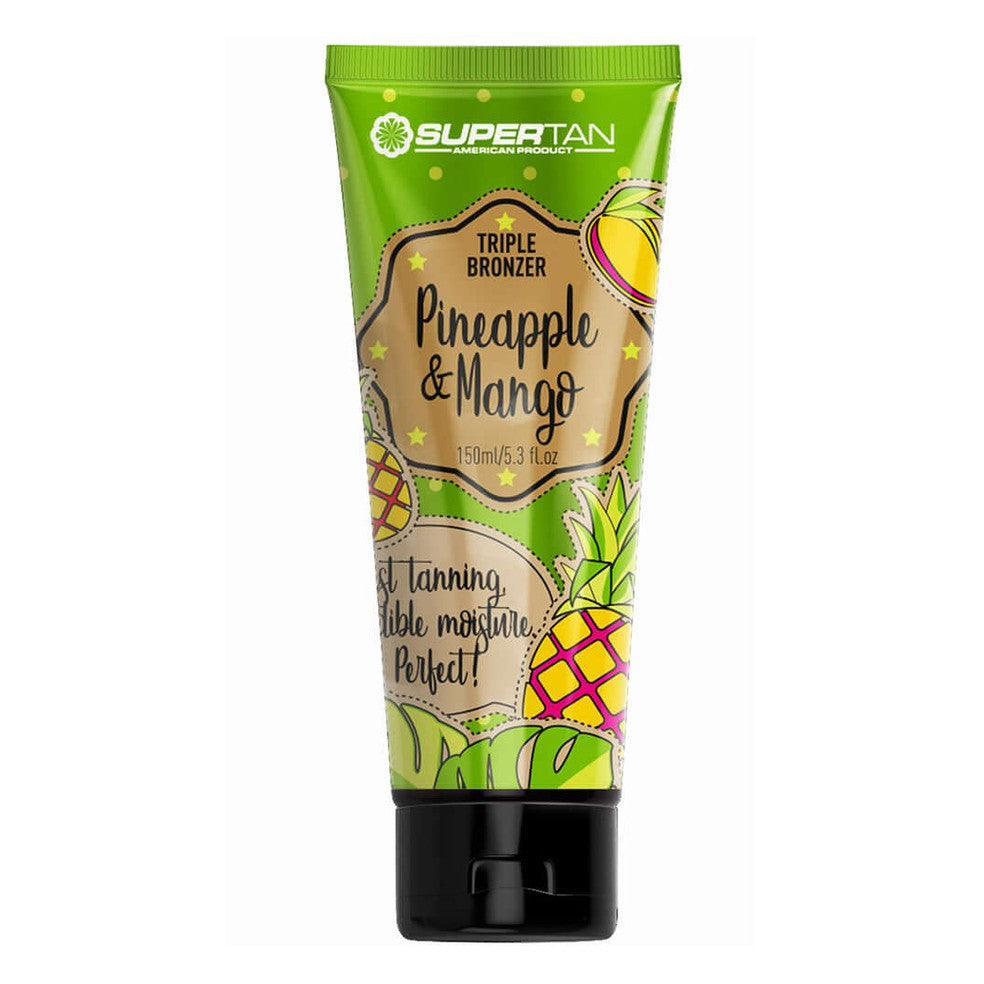 Supertan Pineapple & Mango triple strong bronzer for solarium for tanned and moisturized skin 150 ml