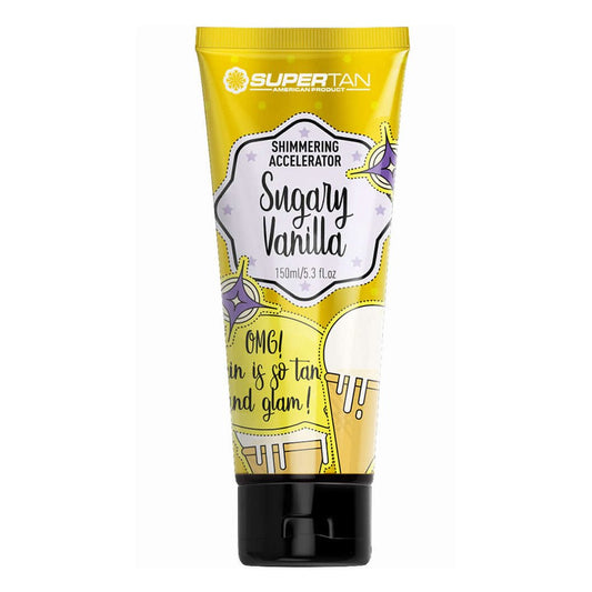 Supertan Sugary Vanilla shimmering accelerator for instant tan with golden particles 150 ml