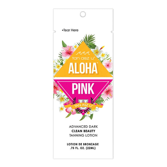 Tan Asz U Aloha Pink dark tanning lotion for solarium for melanin boost and long-lasting natural tan, 22 ml