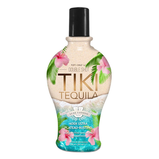 Tan Asz U Double Shot Tiki Tequila 400X for solarium for plateau busting. Tattoo enhancing, 221 ml