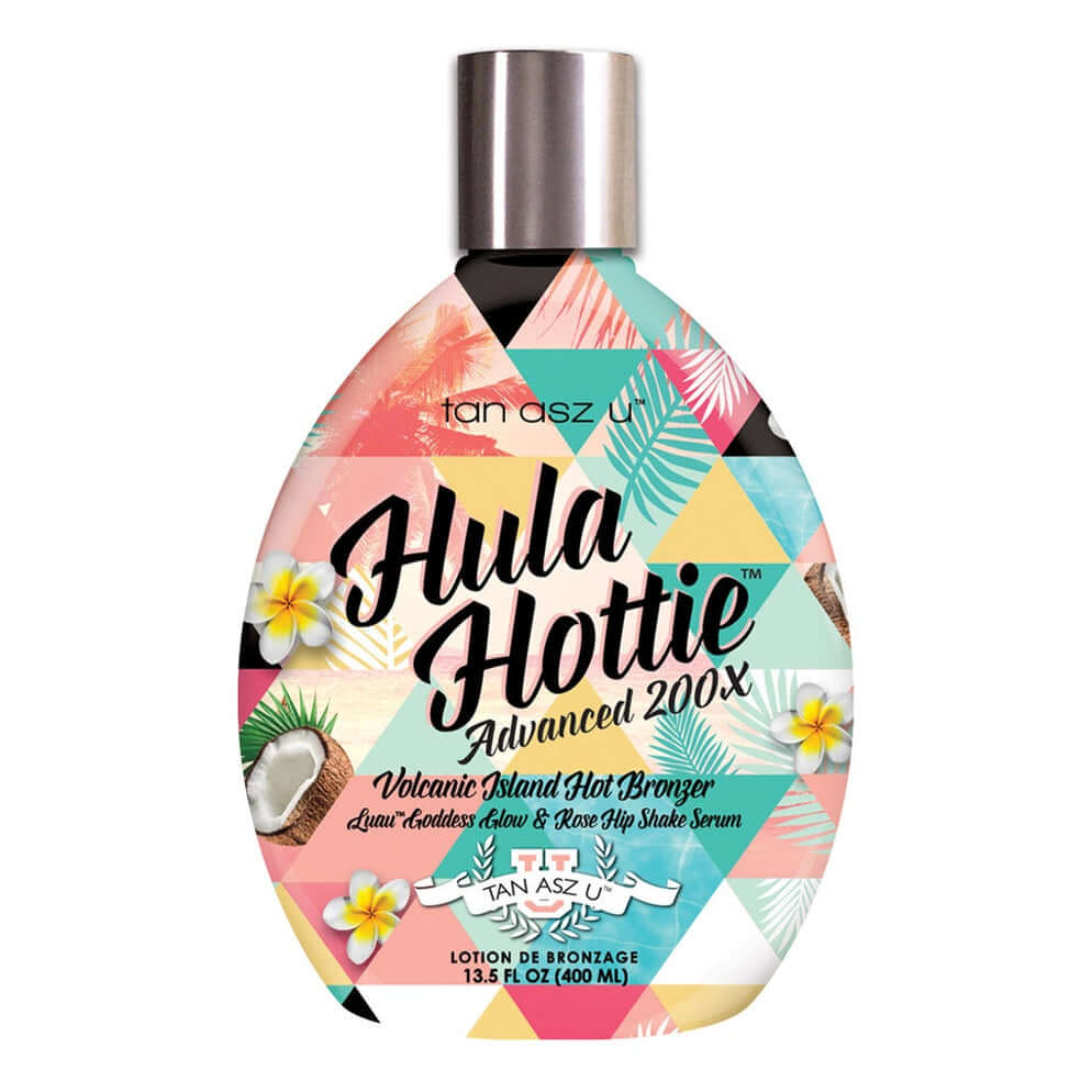 Tan Asz U Hulla Hottie 200X Tingle bronzer for solarium for Hawaiian tan and silky skin, 400 ml