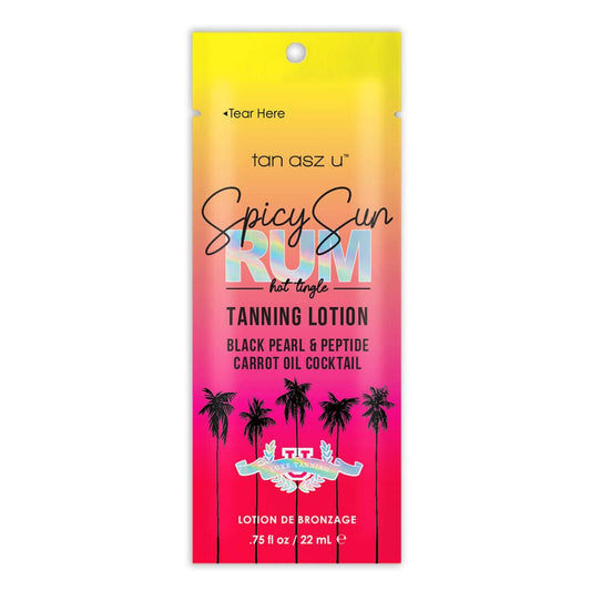 Tan Asz U Spicy Sun Rum Hot Tingle lotion for solarium with black pearl and peptide, 22 ml