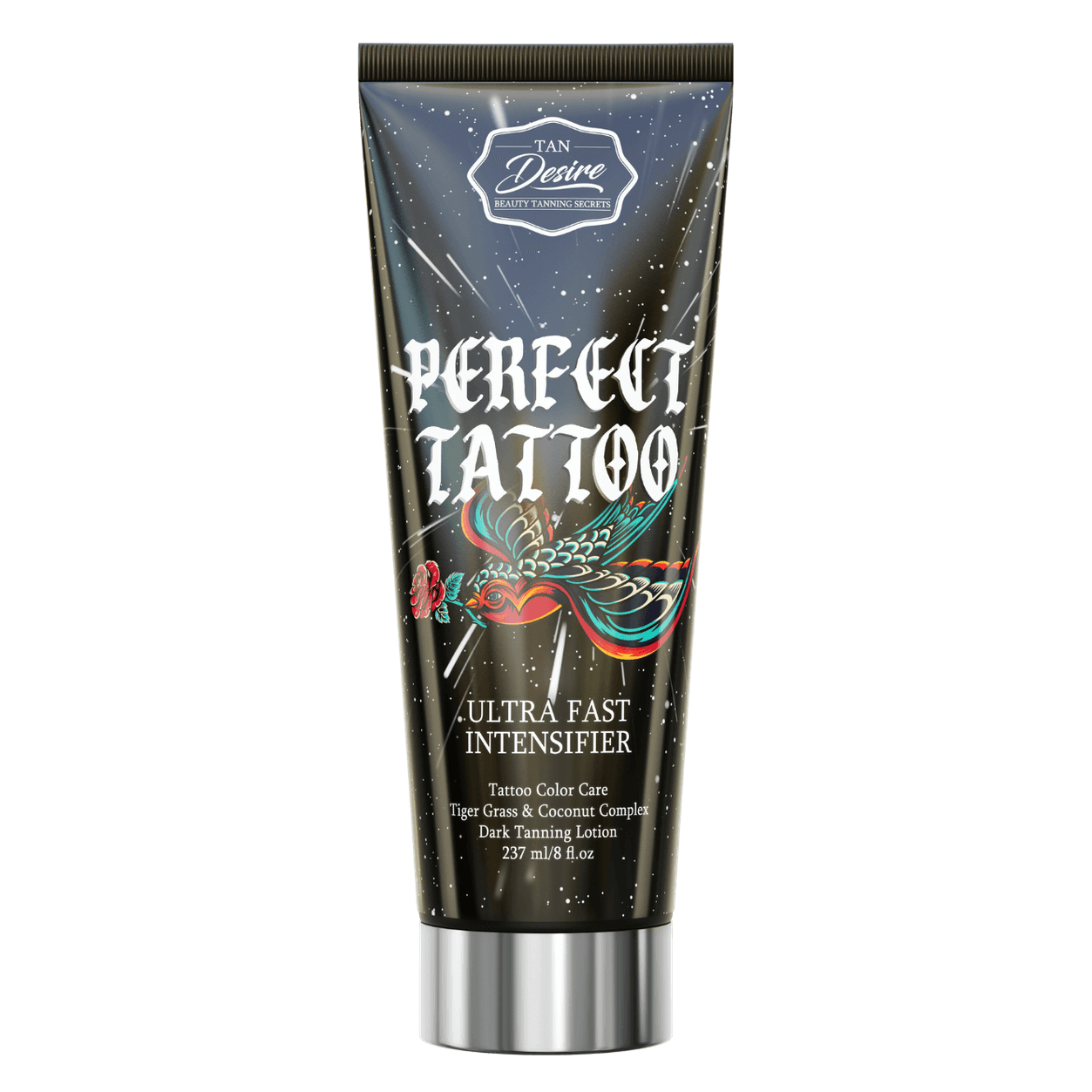 Tan Desire Perfect Tattoo ultra-fast Intensifier for solarium with tattoo protection, 237 ml