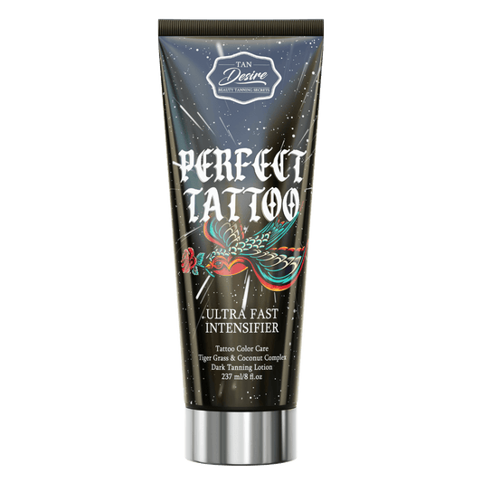 Tan Desire Perfect Tattoo ultra-fast Intensifier for solarium with tattoo protection, 237 ml