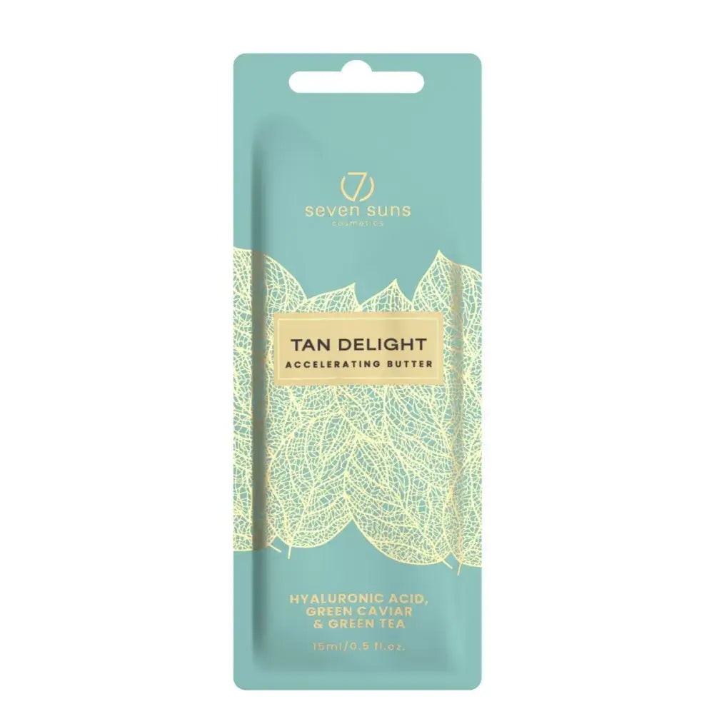 Tan accelerator 7suns Tan Delight with hyaluronic acid, green tea and caviar, 15 ml