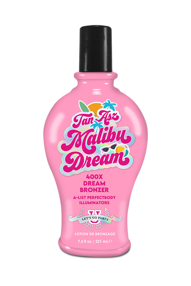 Tan Asz U Malibu 400X dream bronzer for celebrity stylish tan and perfect body illuminators. Anti-ageing. 221 ml