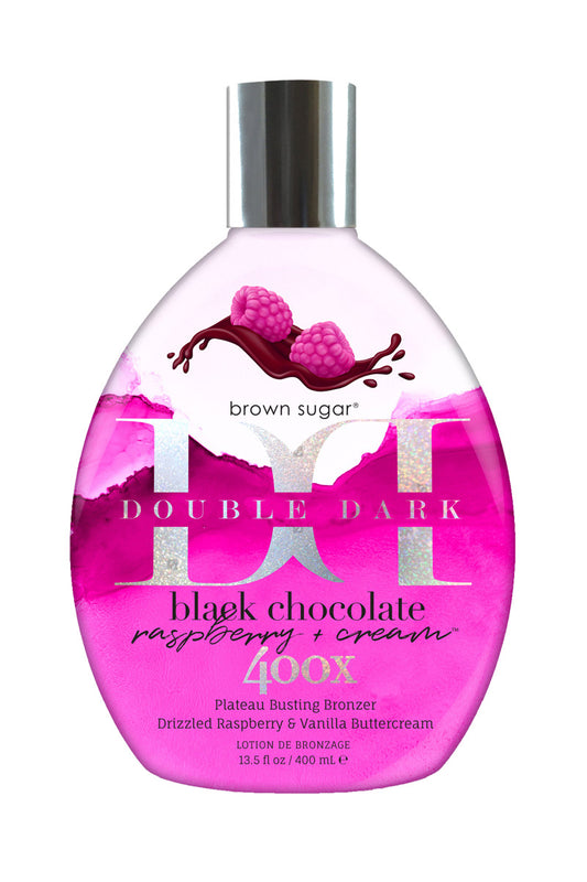 Black Chocolate Raspberry Cream 400X for ultra dark tan and rejuvenating effect, 400 ml