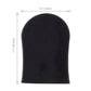 Black matte tanning mitt with 5.1 inch width measurement label