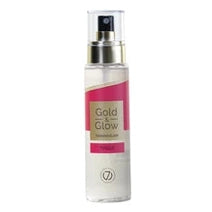 7suns Gold & Glow Tingle tanning oil spray bottle with gold collar