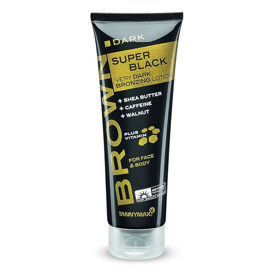 Tannymaxx Super Black Very Dark Bronzing Lotion for solarium with shea butter, cocoa and walnut 125 ml