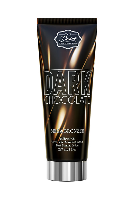 Tan Desire Dark Chocolate mega strong bronzer for solarium with cocoa butter & walnut extract 237 ml