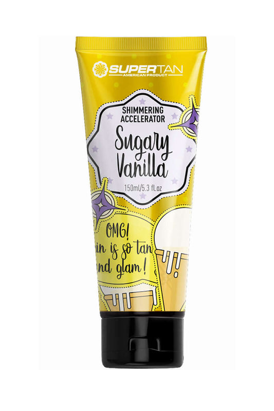 Supertan Sugary Vanilla shimmering accelerator with gold particles 150 ml