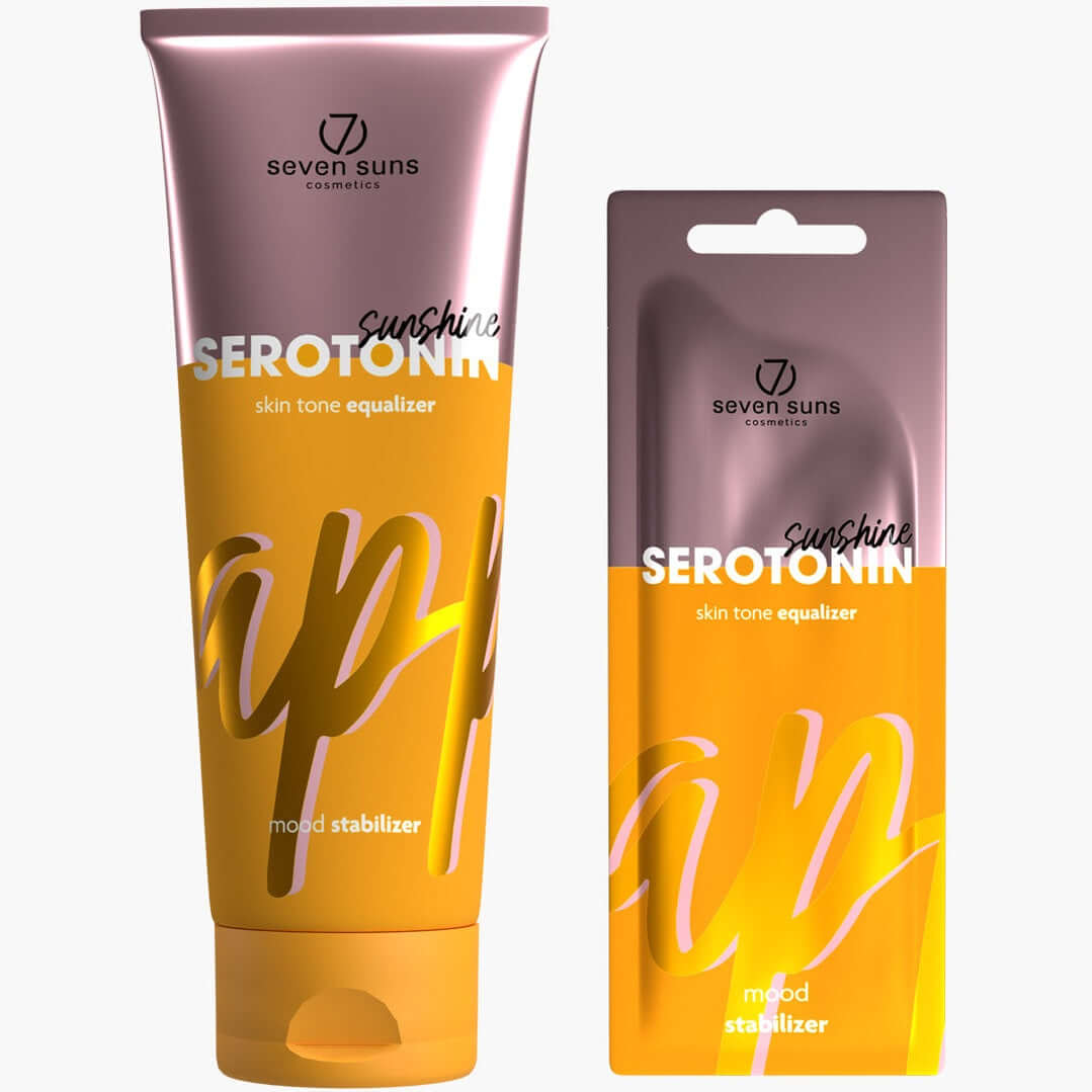 7suns Serotonin Sunshine accelerator for solarium with golden particles, 15 ml